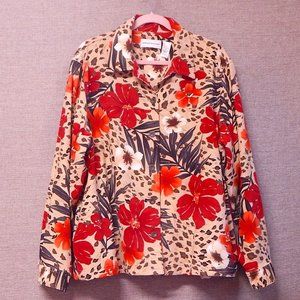 Alfred Dunner Blouse Size 18 Long Sleeve